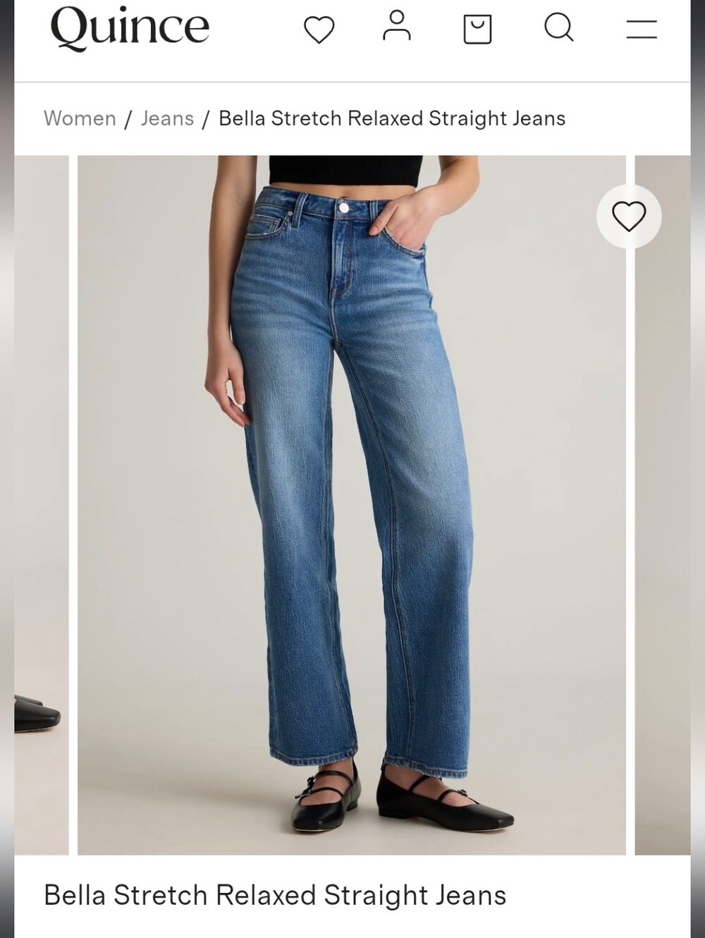 Quince Bella Relaxed Straight Sz 27